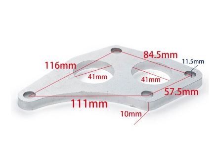 картинка Фланец под турбину Subaru Inlet Up Pipe Twin Scroll VF36 VF37 VF49 магазин  StreetTuning 