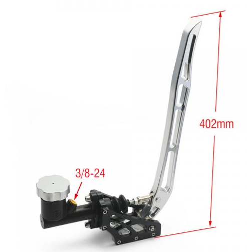 картинка Ручник гидравлический фрезерованный EPMAN, серебро, 402 мм магазин  StreetTuning 