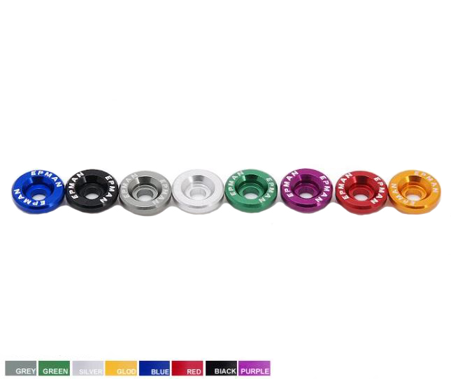 картинка Болты с шайбами крышки клапанов Epman для Honda VTEK D-серия, зеленые магазин  StreetTuning 