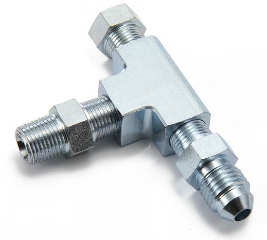 картинка Тройник для подключения датчиков температуры и давления масла магазин  StreetTuning 