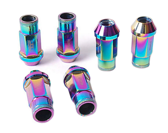 картинка Комплект гаек Blox style 52 мм, неохром М12 х 1.5 магазин  StreetTuning 