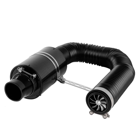 картинка Фильтр нулевого сопротивления в карбоновом корпусе, с гофрой и крыльчаткой магазин  StreetTuning 