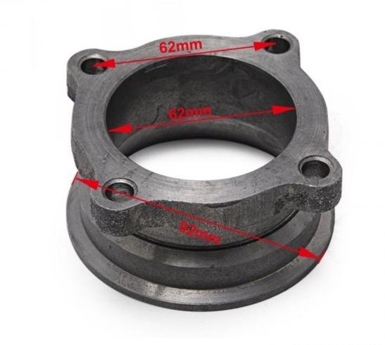 картинка Фланец переходной 2,5" Входной диаметр 4 Болта - 3" V-Band магазин  StreetTuning 