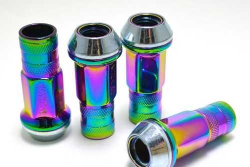 картинка Комплект гаек Racing Nuts неохром M12x1,5 сталь 40X комплект 4 шт магазин  StreetTuning 