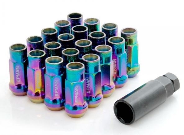 картинка Колесные гайки Epman JDM V48 12x1.5 неохром магазин  StreetTuning 