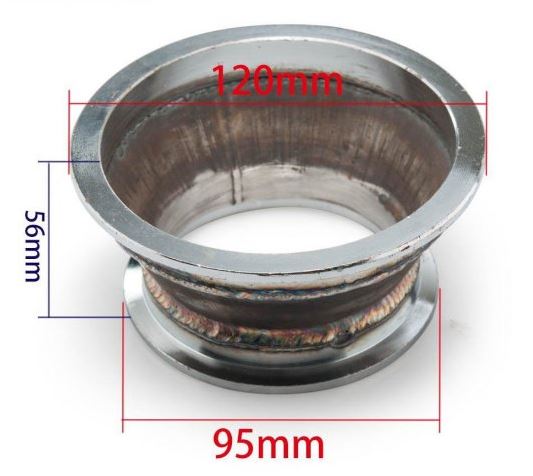 картинка Фланец переходной 3" V Band  - 4" V Band магазин  StreetTuning 