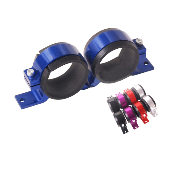 картинка Брегет для установки 2-ух топливных насосов 60 мм , синий. магазин  StreetTuning 