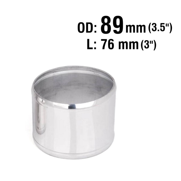 картинка Пайп - соединитель для патрубков 89 мм, 0 гр магазин  StreetTuning 