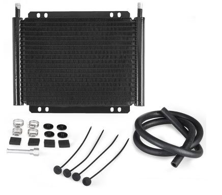 картинка Масляный радиатор трансмиссионный, 600 серия. черный, 19 рядов магазин  StreetTuning 