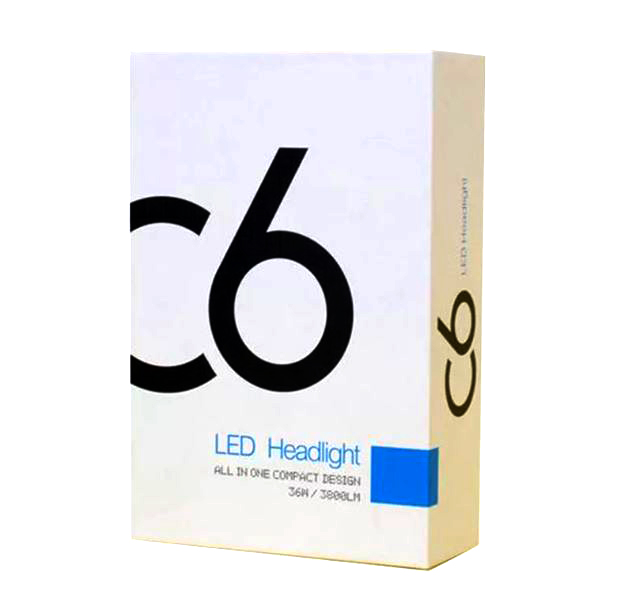 картинка LED ксенон C6 H7 - светодиодный 6000k магазин  StreetTuning 