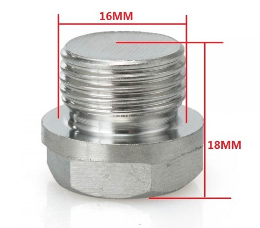 картинка Заглушка кислородного датчика M18*1.5, 2 шт магазин  StreetTuning 