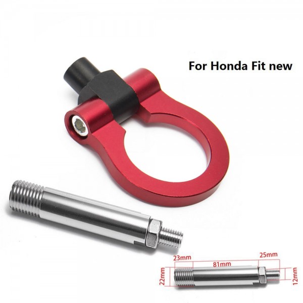 картинка Буксировочное кольцо для Honda Fit свежих годов, красное магазин  StreetTuning 