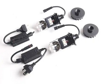 картинка Лампочки "линзы" БИДИОДНЫЙ МИНИ МОДУЛЬ Sanvi M6, цоколь H4 магазин  StreetTuning 