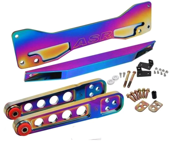 картинка Усилители подрамника ASR style с задними рычами для Honda Civic 01-05 SI 02-05 Ep3, неохром магазин  StreetTuning 