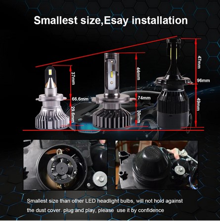 картинка Светодиодные лампы Sanvi - HB4 6000к, комплект 2 шт магазин  StreetTuning 