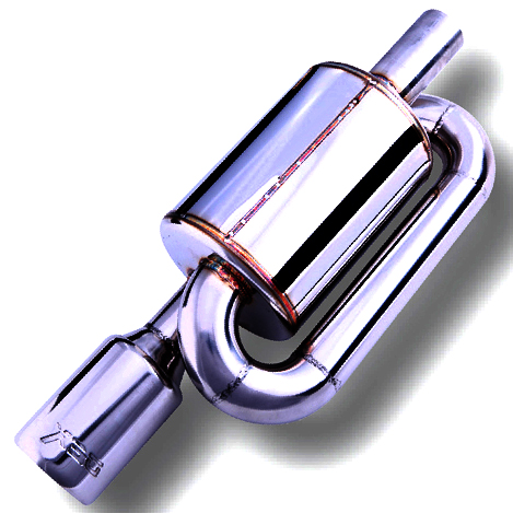 картинка Прямоточная банка  Dex, хромированная D - 51 x 89 мм магазин  StreetTuning 