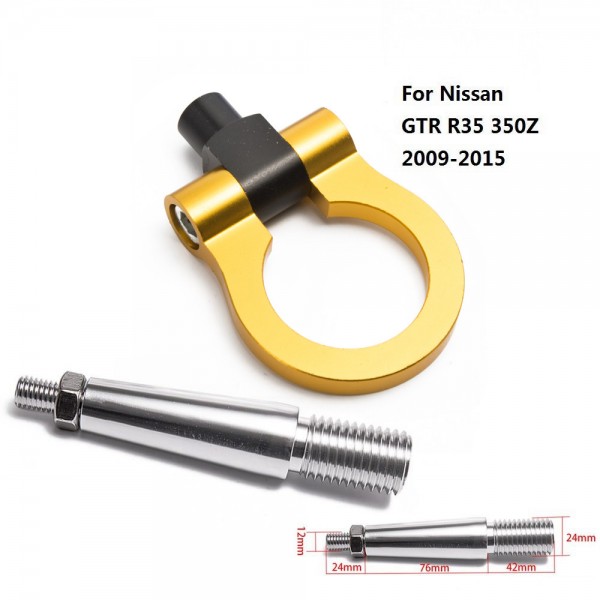 картинка Буксировочное кольцо для Nissan GTR R35 350Z 09-15, золотое магазин  StreetTuning 