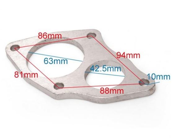 картинка Фланец под турбину Mitsubishi EVO 4-9 Outlet Front DownPipe магазин  StreetTuning 