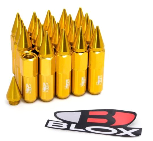 картинка Комплект гаек Blox style с наконечником , золотые М12 х 1.25 магазин  StreetTuning 