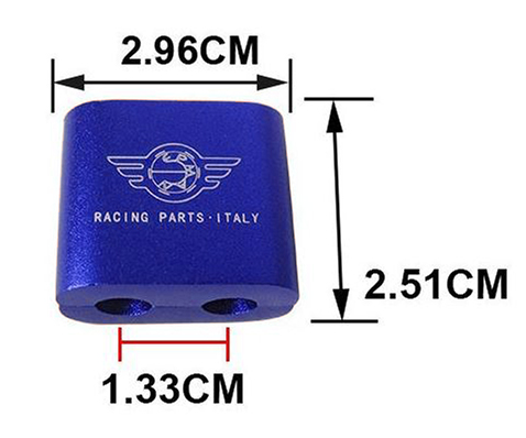 картинка Разделитель высоковольтных проводов на 2 шт  Epman, синий магазин  StreetTuning 