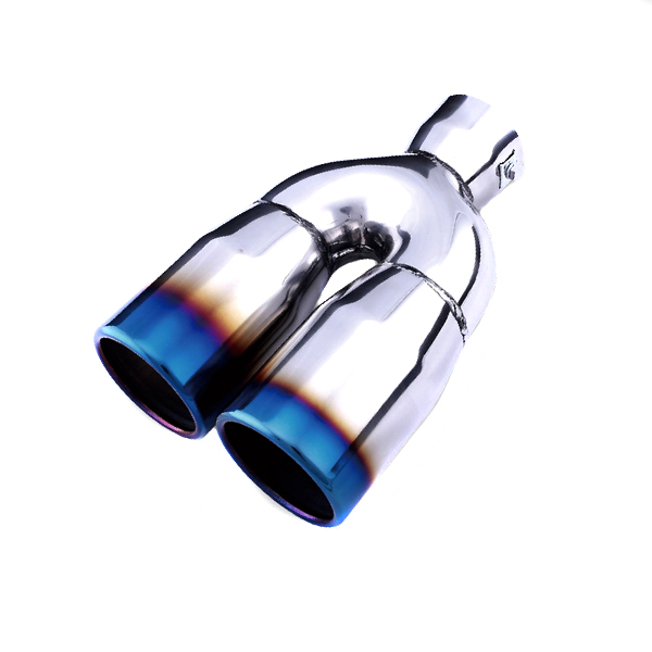 картинка Насадка на глушитель HKS Style,двойной D-63*76 мм L-240 мм магазин  StreetTuning 