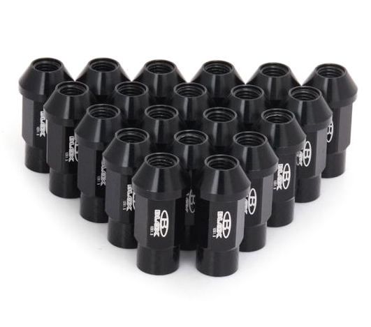 картинка Комплект гаек Blox style 52 мм, черные М12 х 1.25 магазин  StreetTuning 