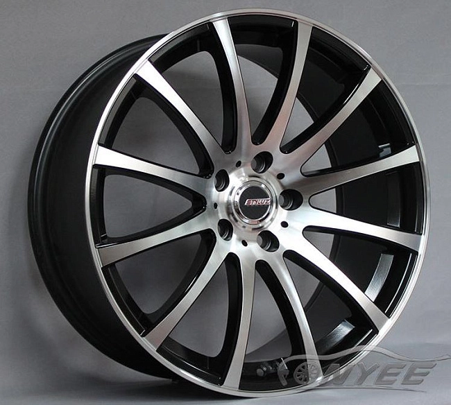 картинка Новые диски Styluz M575 R19 5х114,3 ET38 J9,5 черный мат + серебро магазин  StreetTuning 