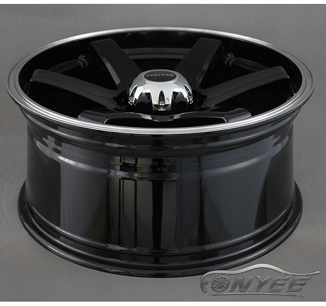 картинка Новые диски Rays TE37 R20 6X139,7 ET20 J9 черный глянец + полированная полка магазин  StreetTuning 