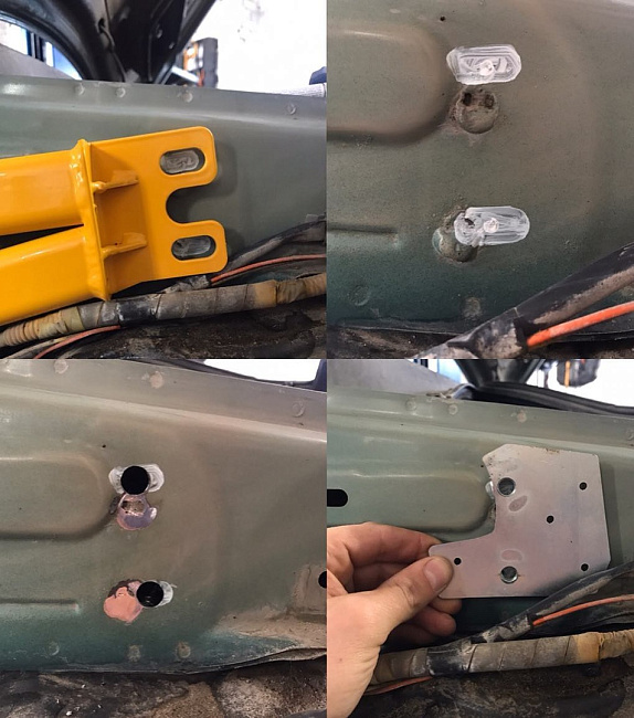 картинка Комплект усилителей (2 распорки) под передние крылья для Subaru Forester SF магазин  StreetTuning 