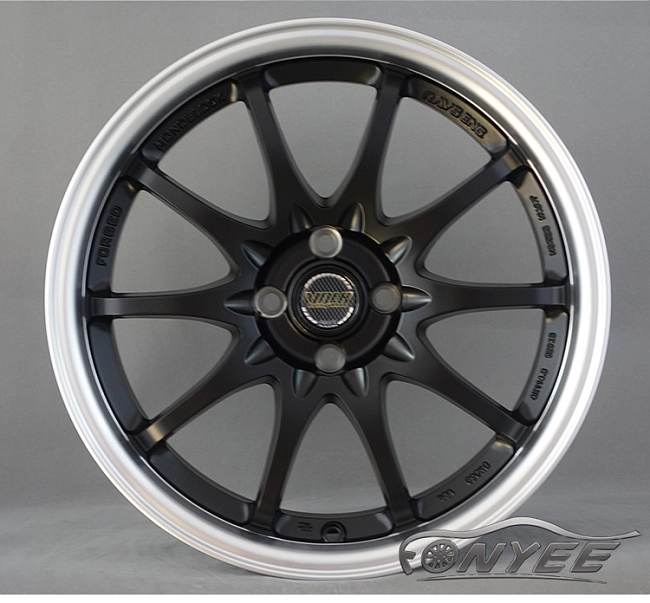 картинка Новые диски RAYS CE28N R17 4X100 ET35 J7,5 черный мат + полированная полка магазин  StreetTuning 