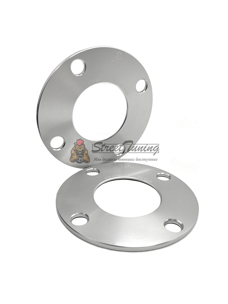 картинка Проставка Starleks 5 мм 4x114.3 цо 67.1 сквозная Silver от магазина  StreetTuning