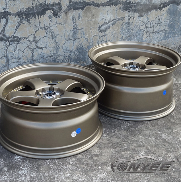 картинка Новые диски JNC 017 R18 5X114,3-5X100 ET25 J9,5 бронза + золотистые болтики магазин  StreetTuning 