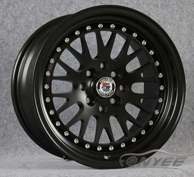 картинка Новые диски ESM 007 R15 4x100-4x114,3 ET20 J8 черный мат магазин  StreetTuning 