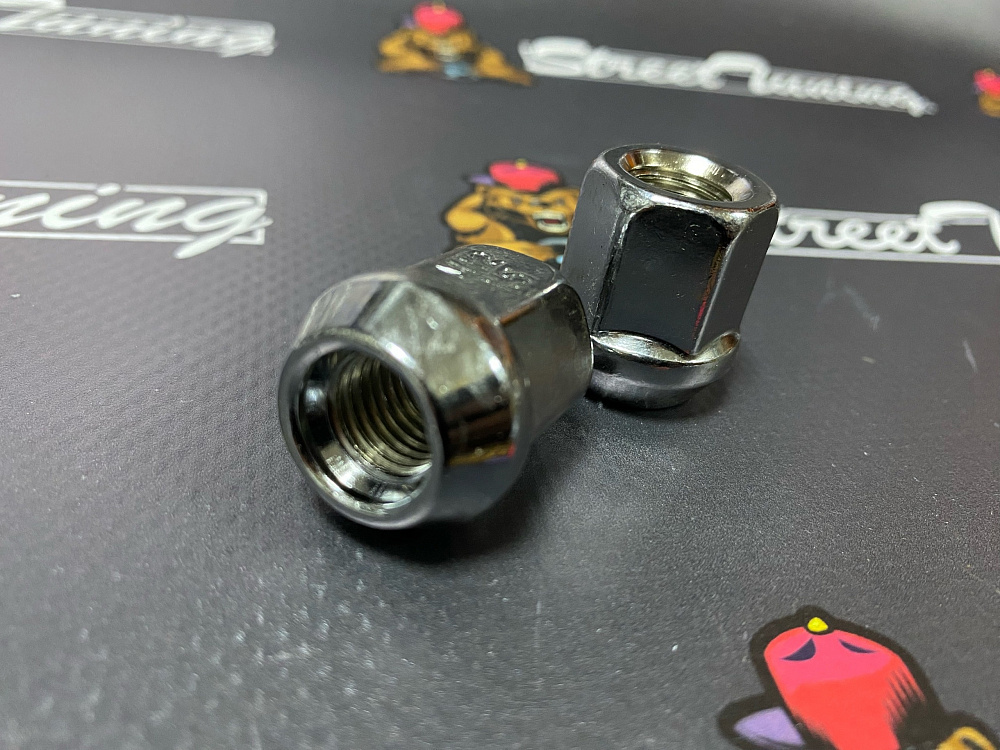 картинка Гайка Starleks M12x1.5, конус, высота 25 мм, ключ 19 мм,открытая от магазина  StreetTuning