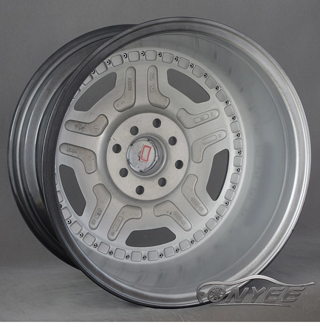 картинка Новые диски HSR R16 4x100-4x114,3 ET38 J8 серебро + полированная полка магазин  StreetTuning 