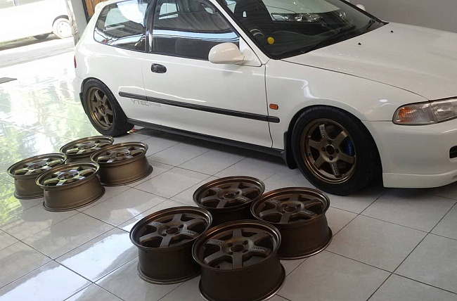 картинка Новые диски Rays TE37 R16 4X114,3 ET40 J7 бронзовые матовые магазин  StreetTuning 