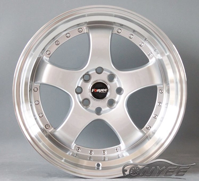 картинка Новые диски JNC 017 R17 4X114,3-4X100 ET35 J7,5 серебро + полированная полка магазин  StreetTuning 