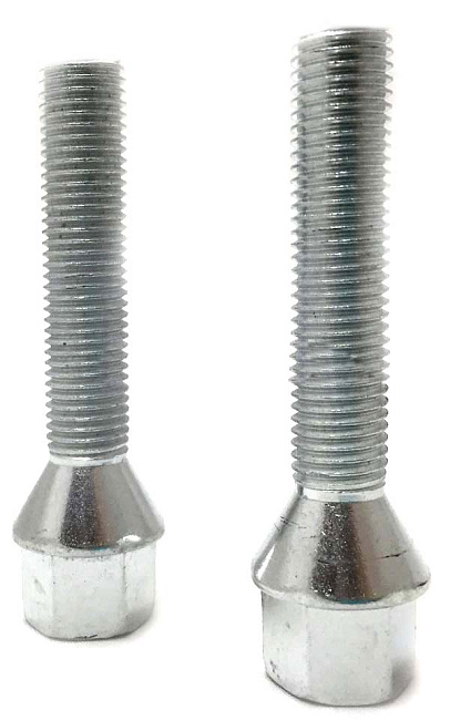 картинка Болт Starleks М12х1,25, высота 55 мм,конус, ключ 17мм, цинк (C17B55) магазин  StreetTuning 