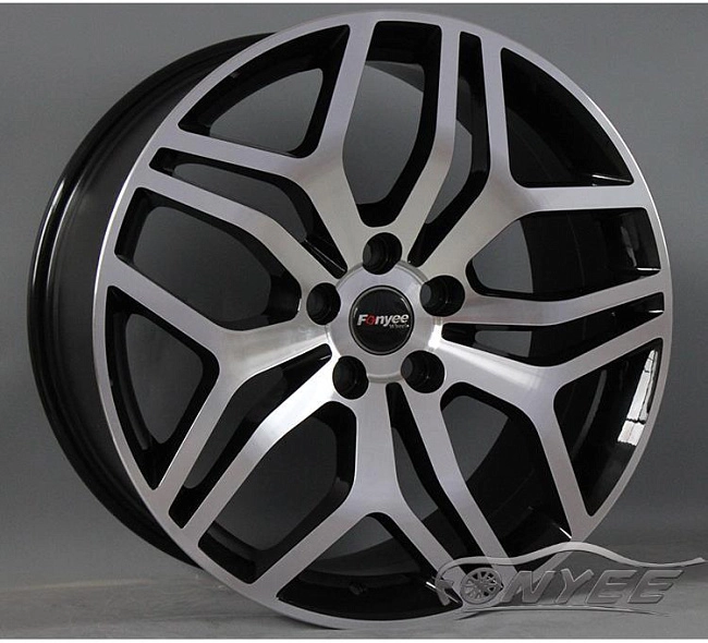 картинка Новые диски Range Rover Evoque Wheels R20 5x108 ET45 J9,5 черный глянец + серебро магазин  StreetTuning 