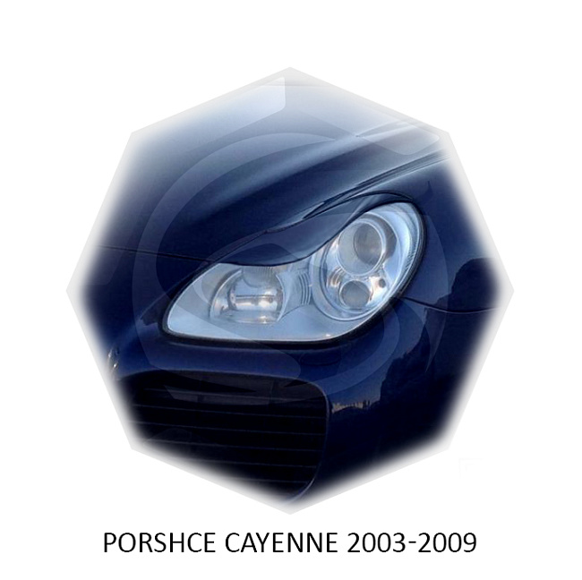 картинка Реснички на фары для  PORSCHE CAYENNE 2003-2009г магазин  StreetTuning 