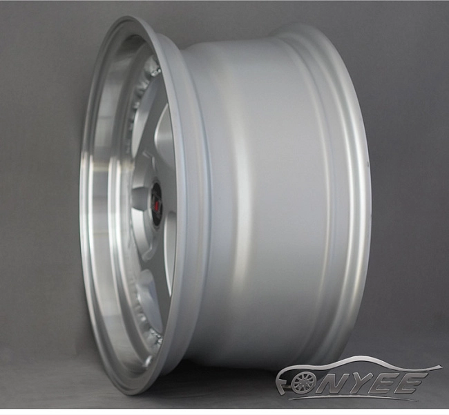 картинка Новые диски Rotiform TMB Flat R15 4х100 ET30 J7 серебро + полированная полка магазин  StreetTuning 