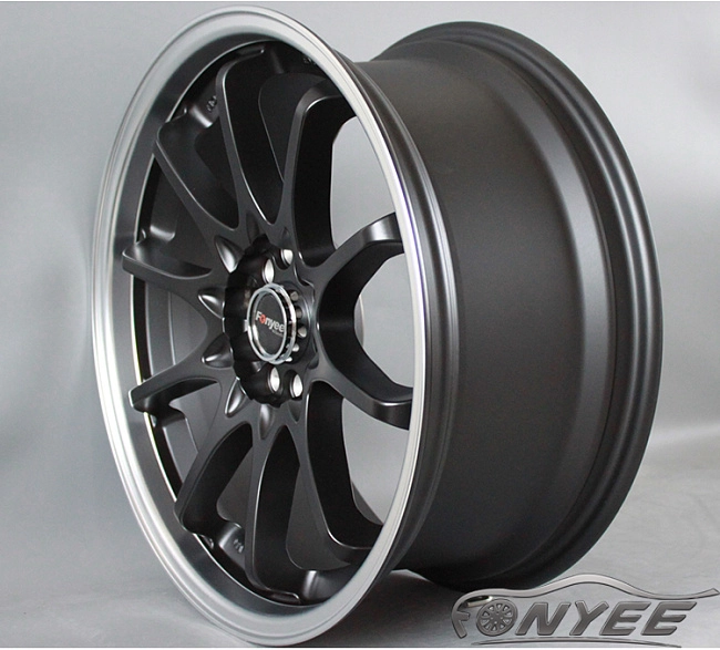 картинка Новые диски RAYS CE28N R18 5X105/5X114,3 ET36 J8 Черный мат + полированная полка магазин  StreetTuning 