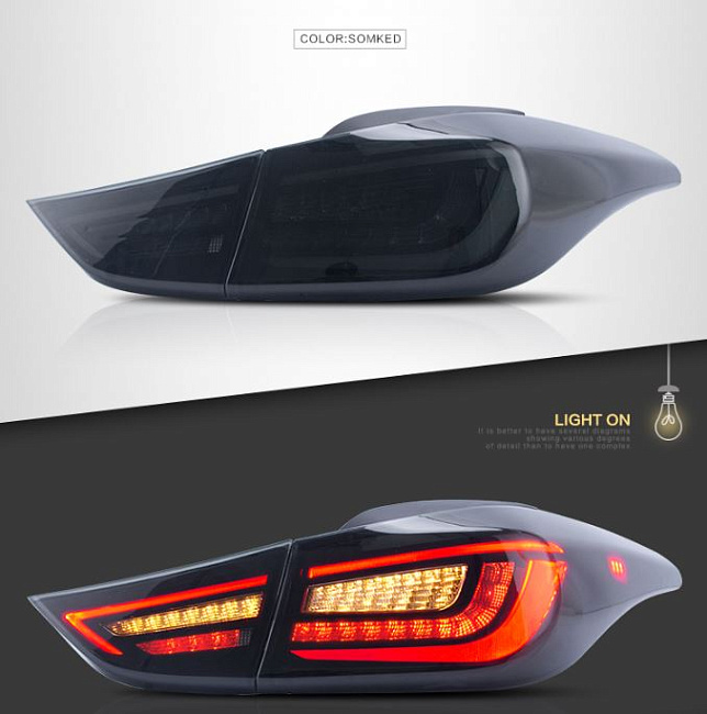 картинка Задние LED фары для HYUNDAI ELANTRA (AVANTE MD)2011-2016 магазин  StreetTuning 