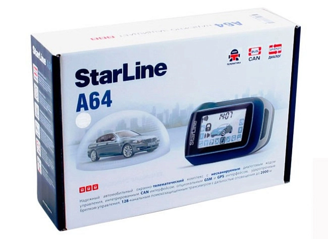 картинка Автосигнализация StarLine A64 CAN магазин  StreetTuning 