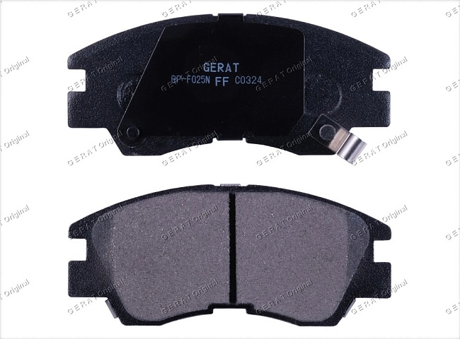 картинка Передние тормозные колодки Gerat BP-F025N (Hyundai Galloper/
Mitsubishi Delica, L300, Montero, Pajero, Strada) магазин  StreetTuning 