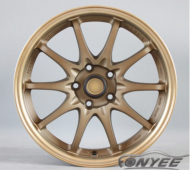 картинка Новые диски RAYS CE28N R17 5X114,3 ET35 J7,5 бронза + золото мат магазин  StreetTuning 