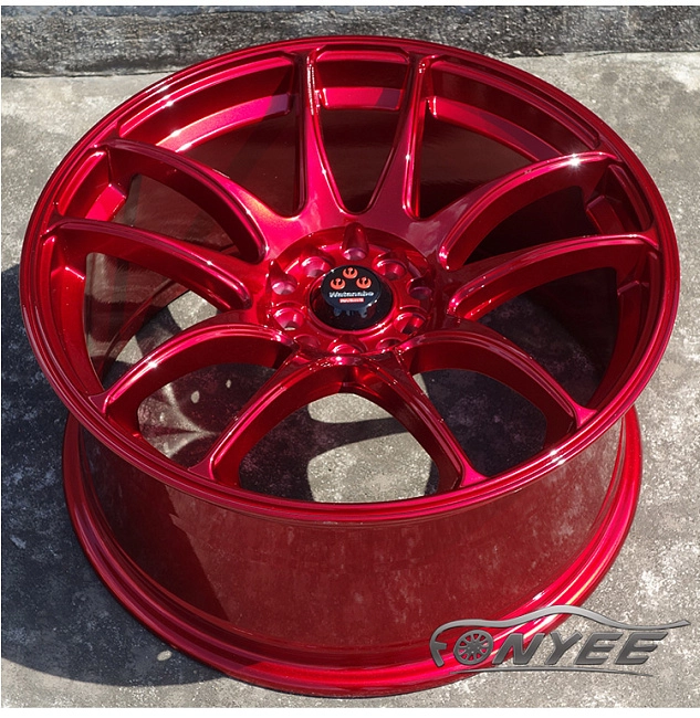картинка Новые диски Work Emotion Cr-kiwami R18 5x100-5x114,3 ET35 J8,5 красные магазин  StreetTuning 