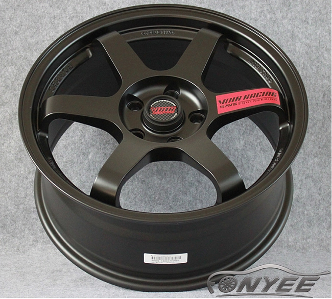 картинка Новые диски Rays TE37 R18 5X114,3 ET35 J9 черные матовые магазин  StreetTuning 