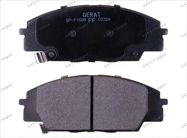 картинка Передние тормозные колодки Gerat BP-F169N (Honda Accord, Civic, Integra, Torneo) магазин  StreetTuning 