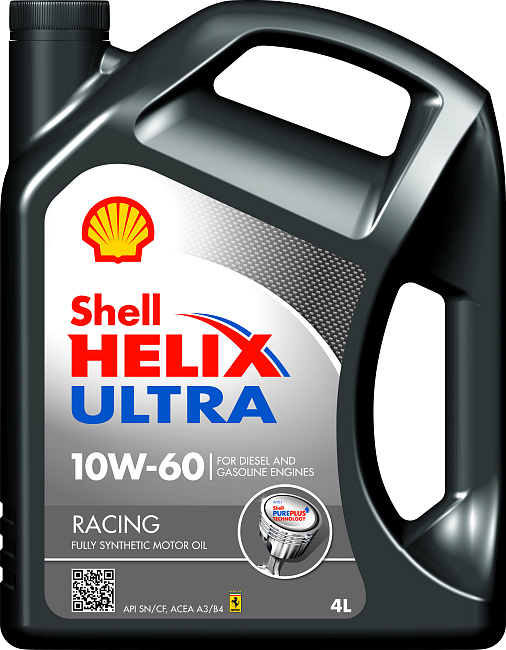 картинка Синтетическое моторное масло Shell Helix Ultra Racing 10W-60 - 4 л магазин  StreetTuning 